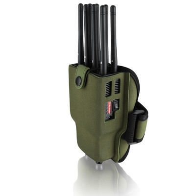 5.5W High Frequency Jammer 8 Antenna , Portable Cell Phone Jammer With Nylon Case Lojack